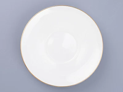 Чашка с блюдцем кофейная 155 мл форма Волна рисунок Золотой кантик арт. 81.13549.00.1