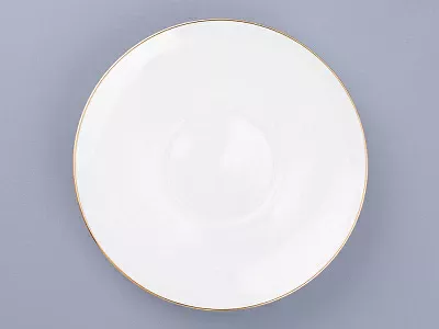 Чашка с блюдцем кофейная 155 мл форма Волна рисунок Золотой кантик арт. 81.13549.00.1