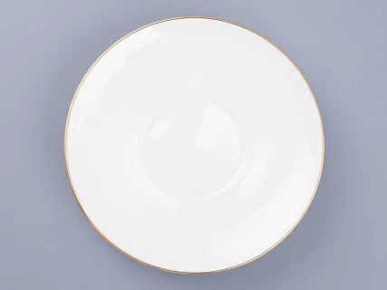 Чашка с блюдцем кофейная 155 мл форма Волна рисунок Золотой кантик арт. 81.13549.00.1, 