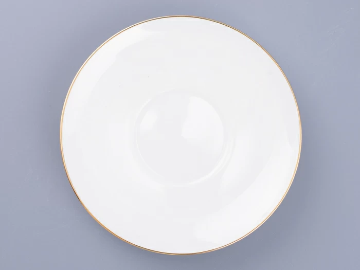 Чашка с блюдцем кофейная 155 мл форма Волна рисунок Золотой кантик арт. 81.13549.00.1, 