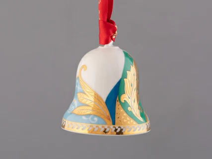 Подарочный набор Колокольчик форма Петелька рисунок Рождественские узоры 3 штуки, арт. 81.32619.00.1, 