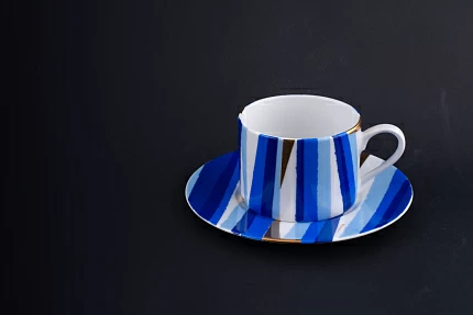 Чашка Синие тени на форме Соло, арт 60.15491.00.1