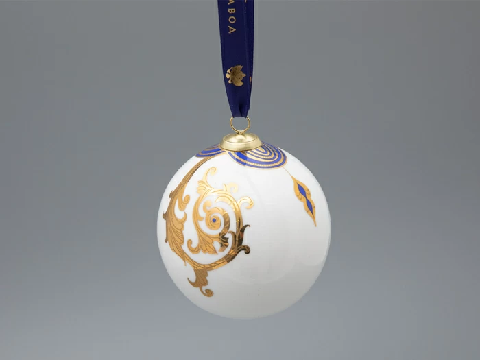 Новогодний Шар в подарочной упаковке, рисунок Рождественские узоры, арт 81.33342.00.1, 