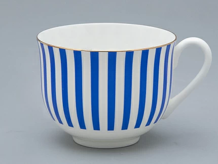 Чашка с блюдцем чайная форма Ландыш рисунок Да и нет Лазурный, арт. 81.32280.00.1 Чашка с блюдцем чайная форма Ландыш рисунок Да и нет Лазурный, арт. 81.32280.00.1