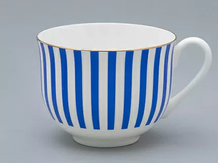 Чашка с блюдцем чайная форма Ландыш рисунок Да и нет Лазурный, арт. 81.32280.00.1