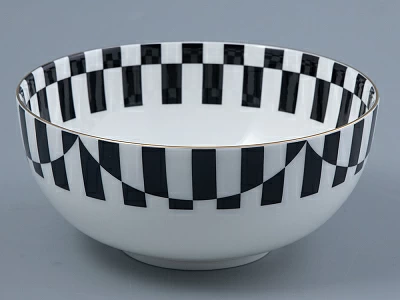 Салатник 160 мм форма Восточная рисунок Да и нет Черный арт. 80.45836.00.1