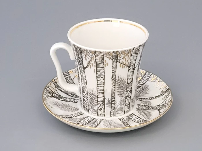 Бокал с блюдцем форма Ленинградский рисунок Половодье 360 мл арт. 81.11008.00.1, 