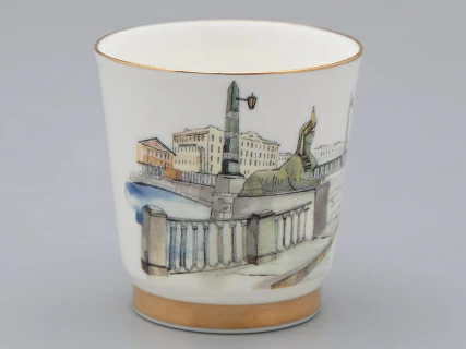 Подарочный набор стопок форма Сувенирная 1, рисунок Виды С-Петербурга арт. 81.31737.00.1, 