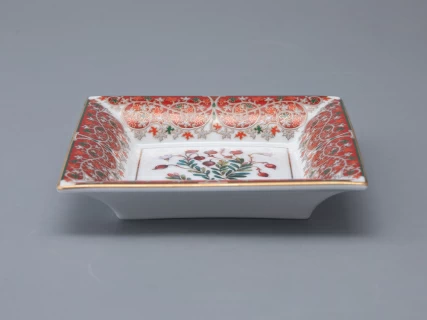 Подставка для мелочей в подарочной упаковке форма Квадратная рисунок Клюква заповедная, арт. 81.34283.00.1, 