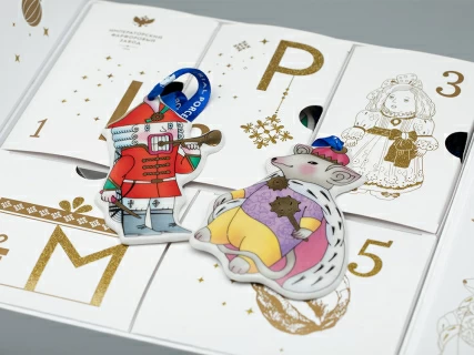 Подарочный набор Елочные игрушки Сказка Щелкунчик 5 шт. арт. 81.31124.00.1, 