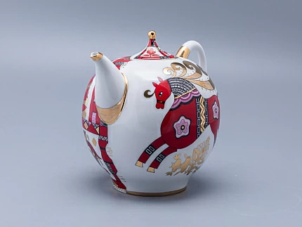 Чайник доливной Новгородский Красный конь 2450 мл арт. 80.00765.00.1 Чайник доливной Новгородский Красный конь 2450 мл арт. 80.00765.00.1