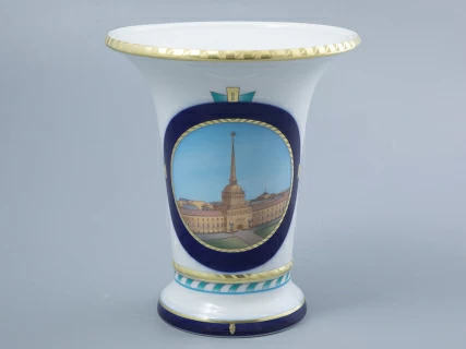 Ваза форма Ампирная рисунок Лев стережет город, арт. 80.44193.00.1, 