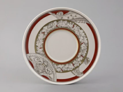 Бокал с блюдцем в подарочной упаковке, форма Гранд, рисунок Маршалы победы Василевский А.В., арт. 81.33242.00.1, 