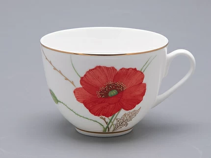 Сервиз чайный форма Весенняя 2 рисунок Маки на 6 персон 14 предметов, арт. 81.34140.00.1