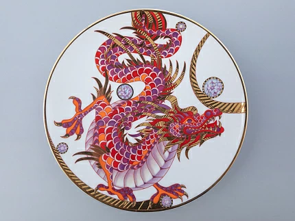 Подарочный набор 195 мм форма Эллипс рисунок Пурпурный дракон арт. 81.31542.00.1 Подарочный набор 195 мм форма Эллипс рисунок Пурпурный дракон арт. 81.31542.00.1