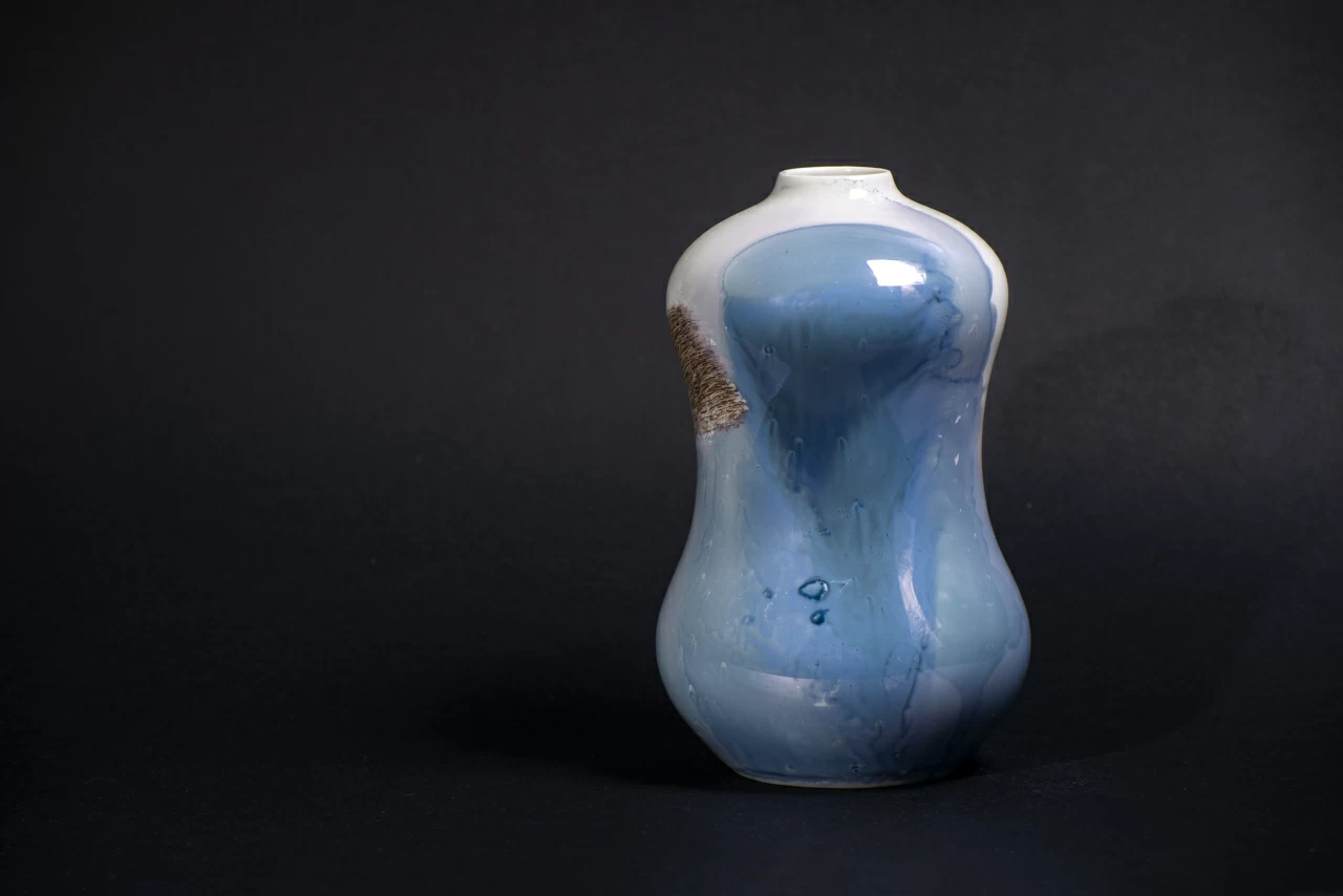 Ваза Атмосферные явления на форме Тыква арт 60.15875.00.1,  Ваза Атмосферные явления на форме Тыква арт 60.15875.00.1,