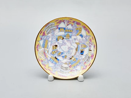 Чашка с блюдцем 165 мл форма Майская рисунок Морозный вечер, арт. 81.10507.00.1