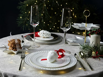 Тарелка плоская 270 мм форма Стандартная рисунок Азур золотой, артикул 80.49793.00.1