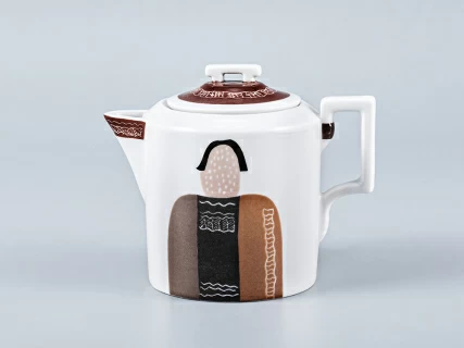 Сервиз чайный форма Гербовая рисунок Бабы, 2 персоны 7 предметов, арт. 81.15102.00.1, 