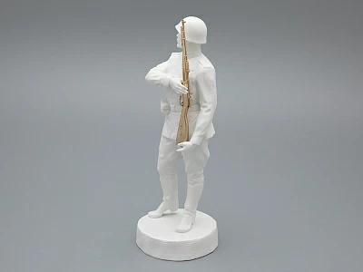 Скульптура Солдат Победы 1945, в подарочной упаковке, Белый бисквит, арт 81.33936.00.1 Скульптура Солдат Победы 1945, в подарочной упаковке, Белый бисквит, арт 81.33936.00.1