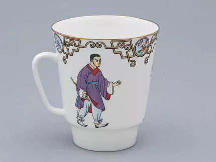 Трехпредметный комплект 165 мл форма Майская рисунок Балет Красный Мак арт. 81.31530.00.1