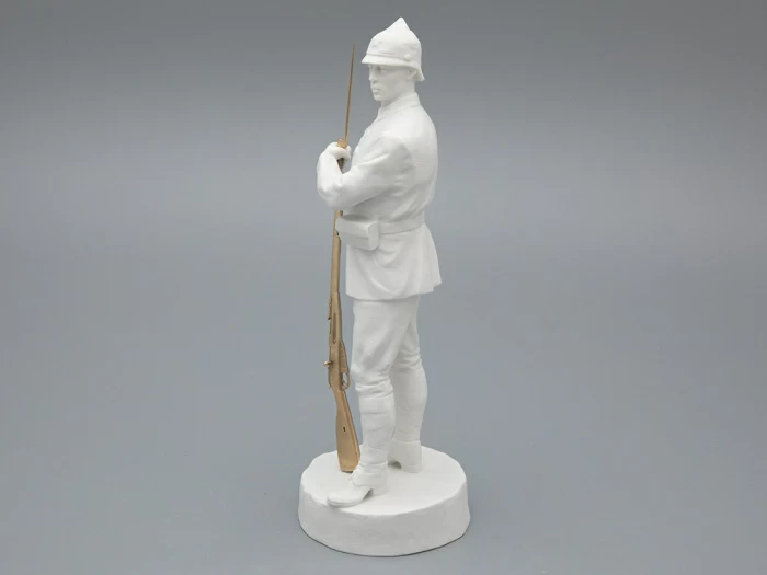 Скульптура Красноармеец Белый, в подарочной упаковке, рисунок Белый бисквит, арт 81.33427.00.1, 