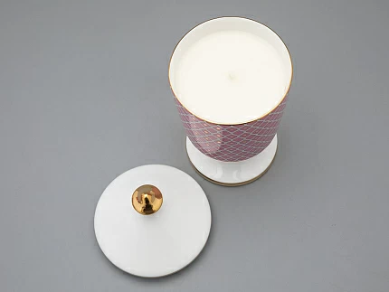 Подарочный набор Свеча ароматическая Идиллия Астра 2 аромат Ванильное небо, арт 81.33303.00.1