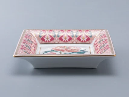 Подставка для мелочей в подарочной упаковке, форма Квадратная, рисунок Дивный Пион, арт 81.34212.00.1, 