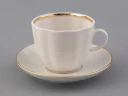 Чашка с блюдцем кофейная Тюльпан Белоснежка 140 мл арт. 81.13904.00.1, 