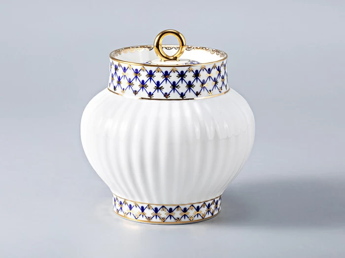 Сервиз чайный Волна Кобальтовая сетка, 6 персон 20 предметов, арт. 81.20893.00.1, 