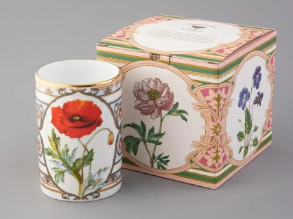 Бокал 400 мл в подарочной упаковке, форма Соло, рисунок Мак восточный, арт. 81.32713.00.1, 