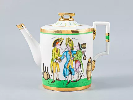 Сервиз чайный форма Гербовая рисунок Крысята-воришки, 2 персоны 7 предметов, арт. 81.16587.00.1