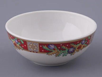 Салатник 120 мм, форма Утро, рисунок Морозный январь красная, арт. 80.48360.00.1 Салатник 120 мм, форма Утро, рисунок Морозный январь красная, арт. 80.48360.00.1