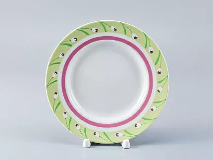 Тарелка мелкая 180 форма Гладкая рисунок Весенний бриз арт.80.98406.00.1