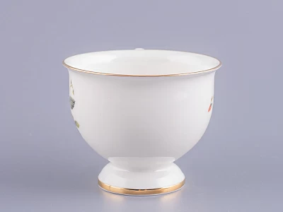 Чашка с блюдцем чайная форма Айседора рисунок Земляника, арт. 81.27540.00.1