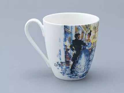 Бокал форма Вариации 450 мл рисунок Бал Пушкинских героев, арт 80.01237.00.1