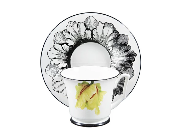 Подарочный набор чашка с блюдцем, форма Юлия рисунок Сысоев. Волшебный сад II арт. 81.30913.00.1, 