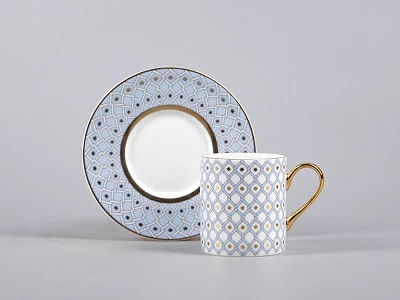 Чашка с блюдцем кофейная форма Идиллия рисунок Азур 1 арт. 81.30730.00.1 Чашка с блюдцем кофейная форма Идиллия рисунок Азур 1 арт. 81.30730.00.1