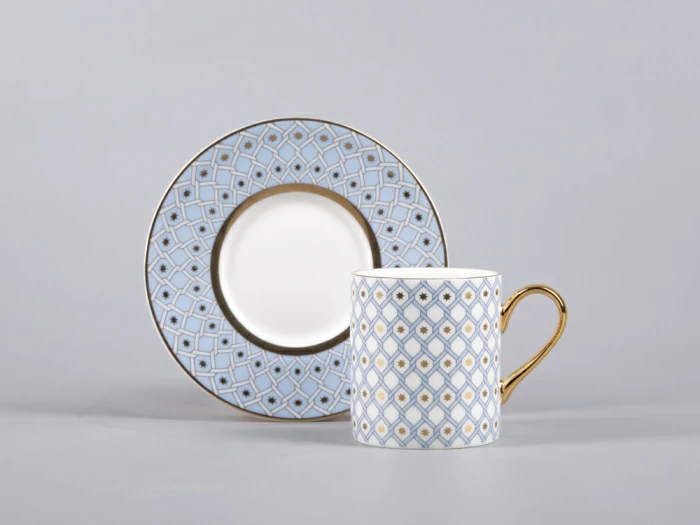 Чашка с блюдцем кофейная форма Идиллия рисунок Азур 1 арт. 81.30730.00.1,  Чашка с блюдцем кофейная форма Идиллия рисунок Азур 1 арт. 81.30730.00.1,