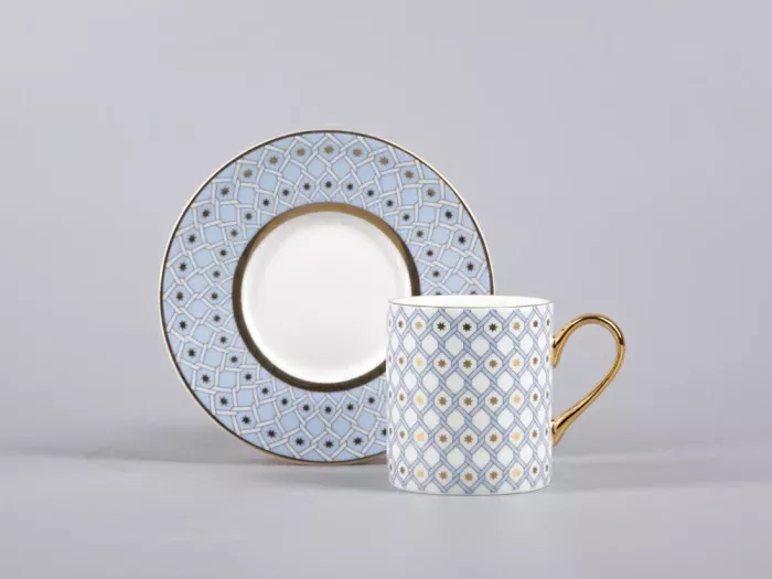 Чашка с блюдцем кофейная форма Идиллия рисунок Азур 1 арт. 81.30730.00.1, 