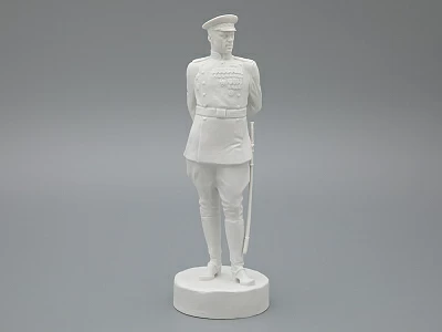 Скульптура Маршал Рокоссовский К.К., в подарочной упаковке, Белый бисквит, арт. 81.33455.00.1 Скульптура Маршал Рокоссовский К.К., в подарочной упаковке, Белый бисквит, арт. 81.33455.00.1