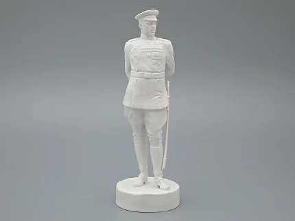 Скульптура Маршал Рокоссовский К.К., в подарочной упаковке, Белый бисквит, арт. 81.33455.00.1