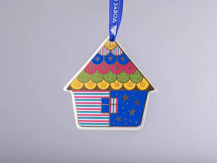 Подарочный набор Ёлочная игрушка Домик Колядки арт. 81.31008.00.1 Подарочный набор Ёлочная игрушка Домик Колядки арт. 81.31008.00.1