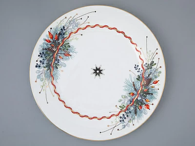 Тарелка плоская 270 мм, форма Стандартная  2, рисунок Календа, арт. 80.44475.00.1