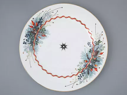 Тарелка плоская 270 мм, форма Стандартная  2, рисунок Календа, арт. 80.44475.00.1