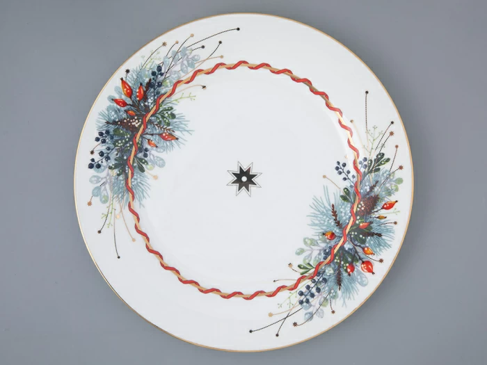 Тарелка плоская 270 мм, форма Стандартная  2, рисунок Календа, арт. 80.44475.00.1, 