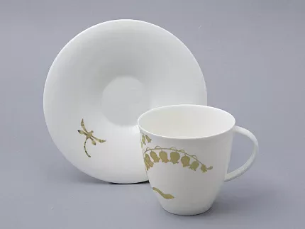 Чашка с блюдцем форма Оливия рисунок Нежный ландыш, арт. 81.31432.00.1