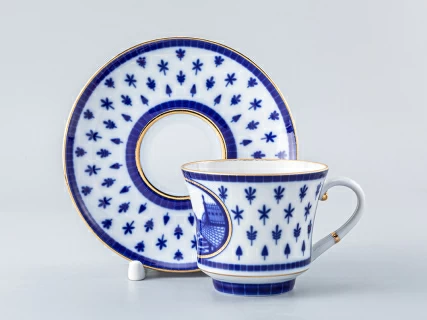 Чашка с блюдцем чайная 220 мл форма Банкетная рисунок Верхне-Лебяжий мост арт. 81.16033.00.1, 