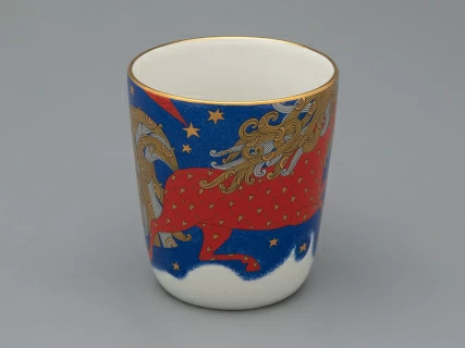 Чашка с блюдцем чайная, форма Колокол рисунок Год лошади, арт. 81.33964.00.1, 