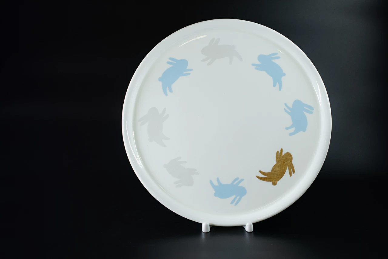 Поднос Снежное утро, на форме Яблочко, арт 60.15251.00.1, 